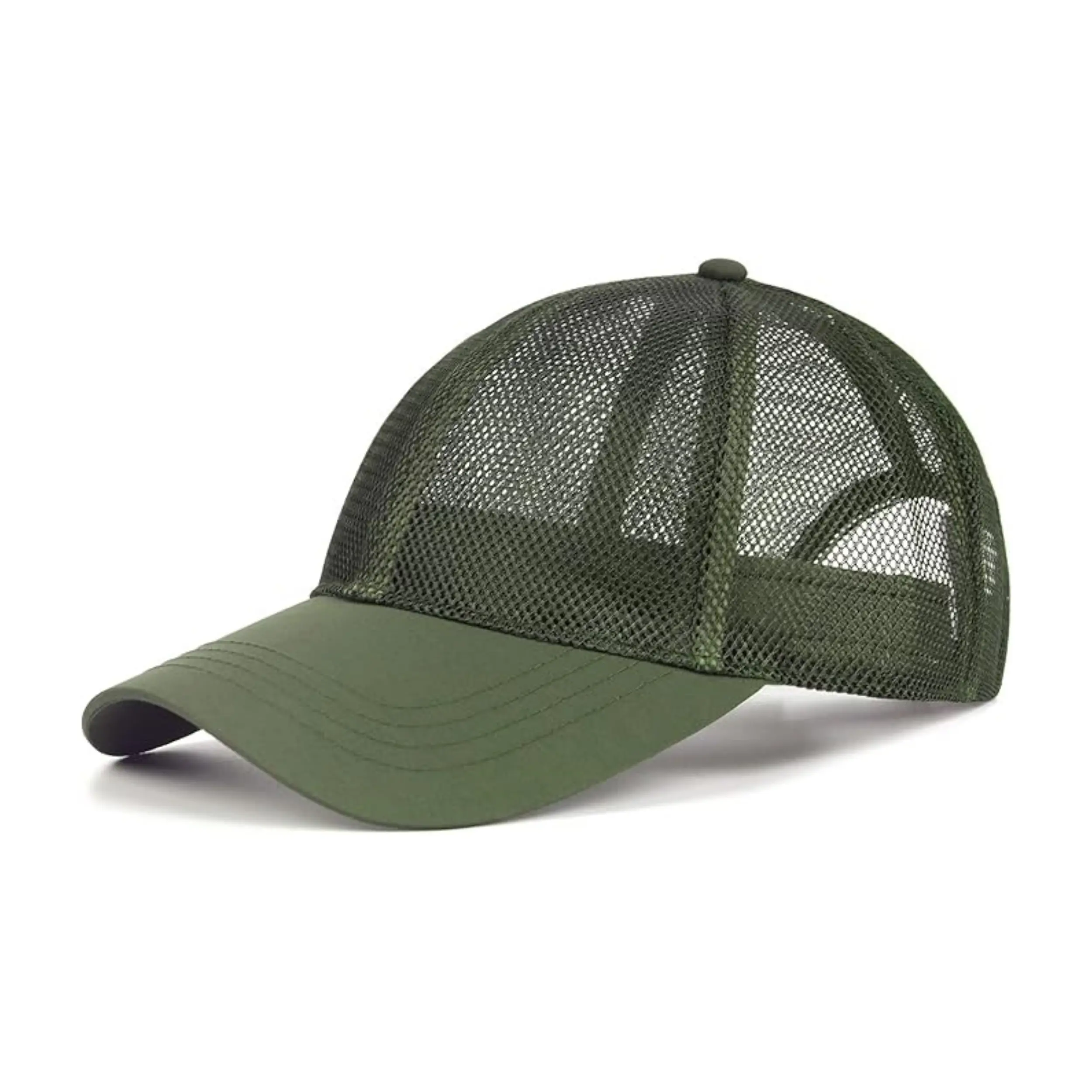 Custom Sport Caps 6 Panel Curved Brim Sports Mesh Trucker Hat High Quality Sports Unisex Mesh Trucker Hats 5