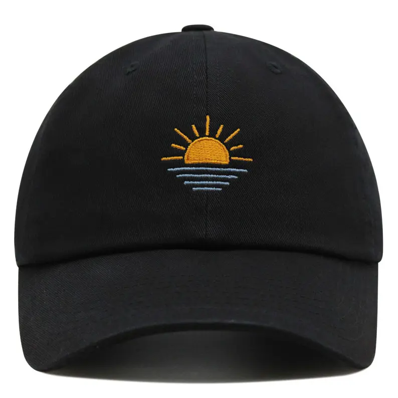 Custom Sun Embroidered Baseball Caps Vietnam Made Adjustable Fit Dad Hat Gorras For Men Women Camping Fishing Summer Vibe L01