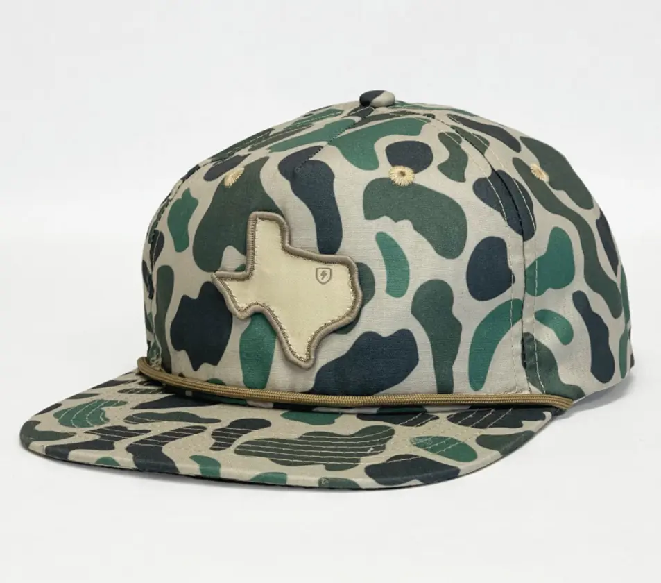 Custom Texas Snapback Cap Embroidery Logo Camo Baseball Hats With Rope Promotional Camouflage Design Vietnam Factory 2