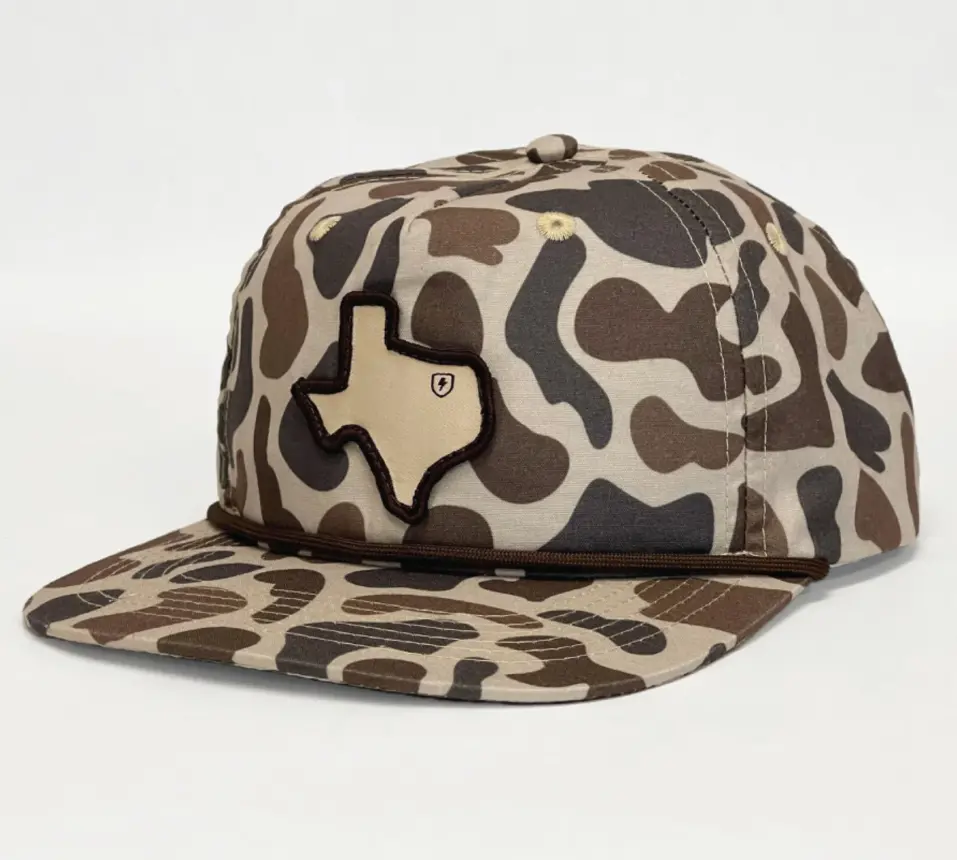 Custom Texas Snapback Cap Embroidery Logo Camo Baseball Hats With Rope Promotional Camouflage Design Vietnam Factory 3