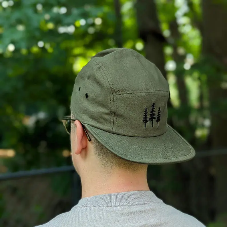 Custom Tree Embroidered Camper Caps Vietnam Made High Quality Snapback Hat For Men Women Outdoor Running Camping Promotion L01 6
