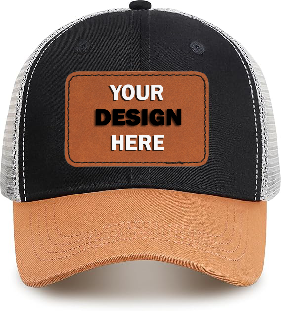 Custom Trucker Caps With Leather Logo Patch Adjustable Fit Vietnam Made Hat For Outdoor Adventures Hunting Casual Fashion L01 2