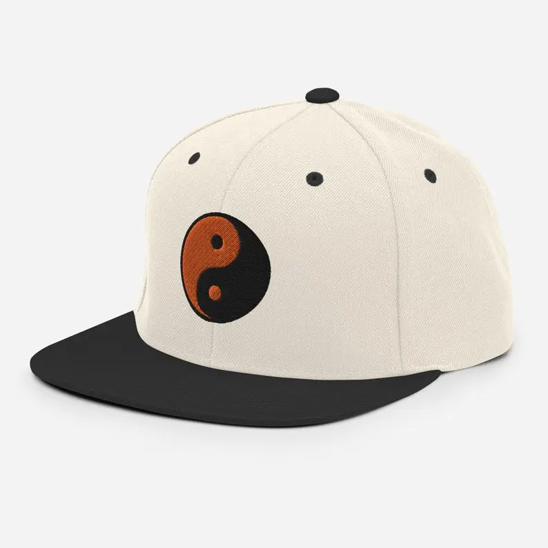 Custom Two Tone Snapback Caps 2D Embroidery Logo Structured Design Flat Brim Adjustable Fit Hat Hot Selling Item Promotion L01 3