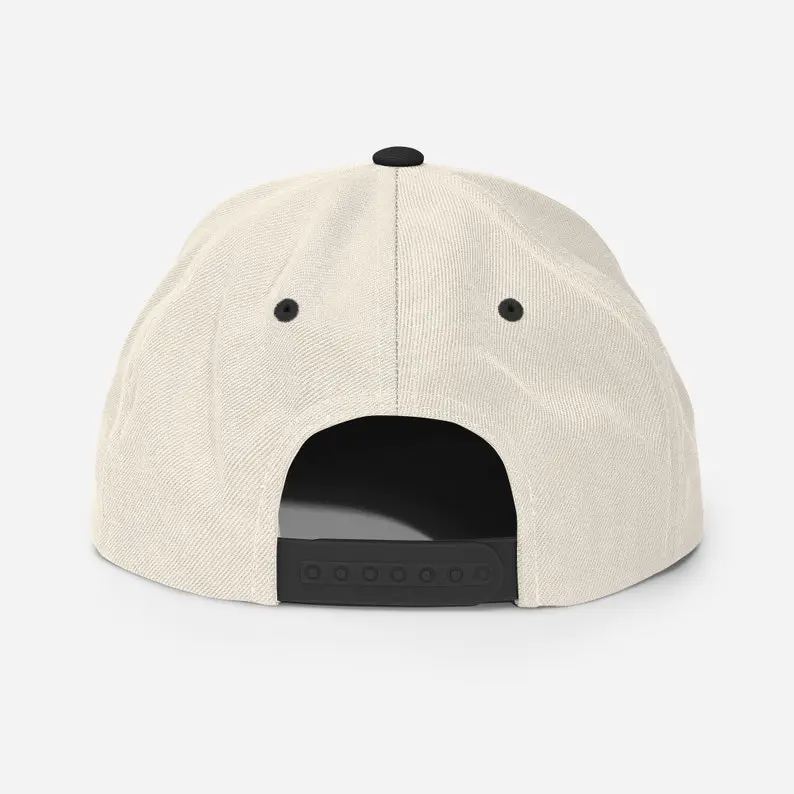 Custom Two Tone Snapback Caps 2D Embroidery Logo Structured Design Flat Brim Adjustable Fit Hat Hot Selling Item Promotion L01 7