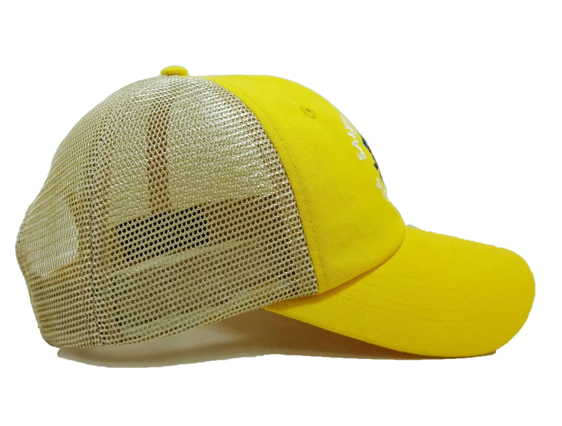 Custom Unstructured Trucker Hats Woven Patch Logo Women and Men Sport Caps 6 Panels Curvel Brim USA Style in Vietnam Headwear 3