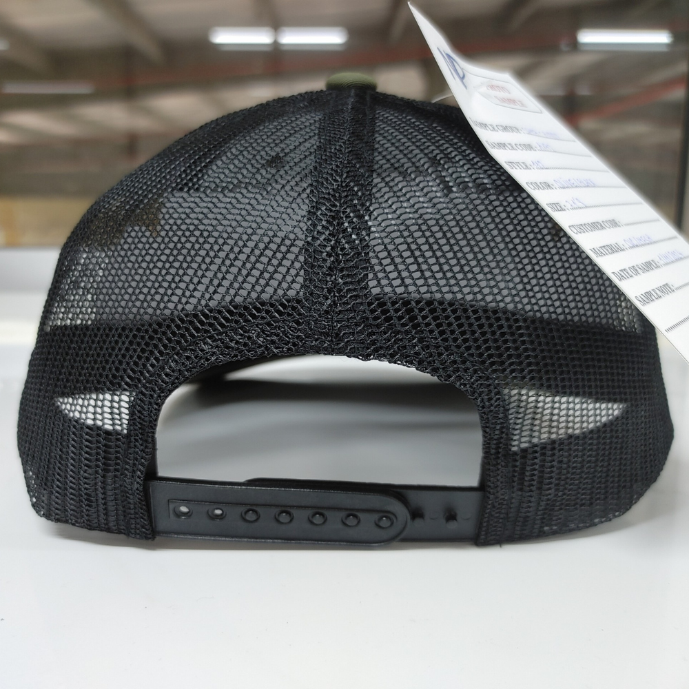 Custom Woven Embroidery Logo Patch Ri 112 6 Panel Single Breasted Buckle Strutured Cap Animal Motif Street Styles for Outing OEM 5