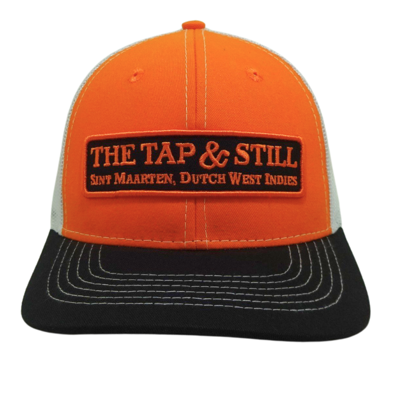 Custom Woven Patch Logo Mesh Back Trucker Hats 6 Panel Mid Profile Slightly Curved Brim Adjustable Caps Vietnam OEM Factory 2