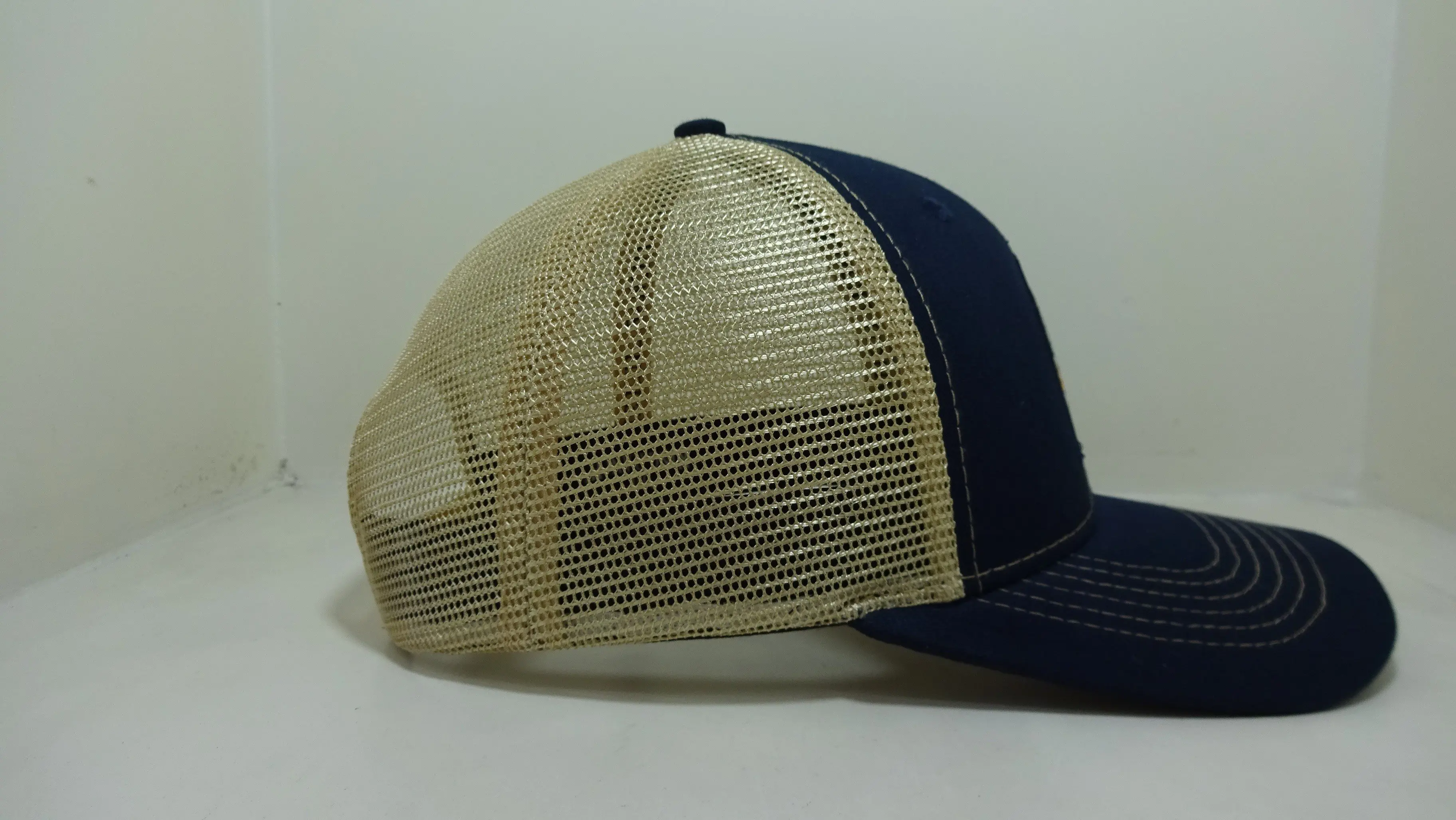 Custom Woven Patch Logo Slight Curvel Brim Trucker Hats Promotional Brand Caps in Vietnam Factory  6 Panel Ricahrdson 112 Form 5