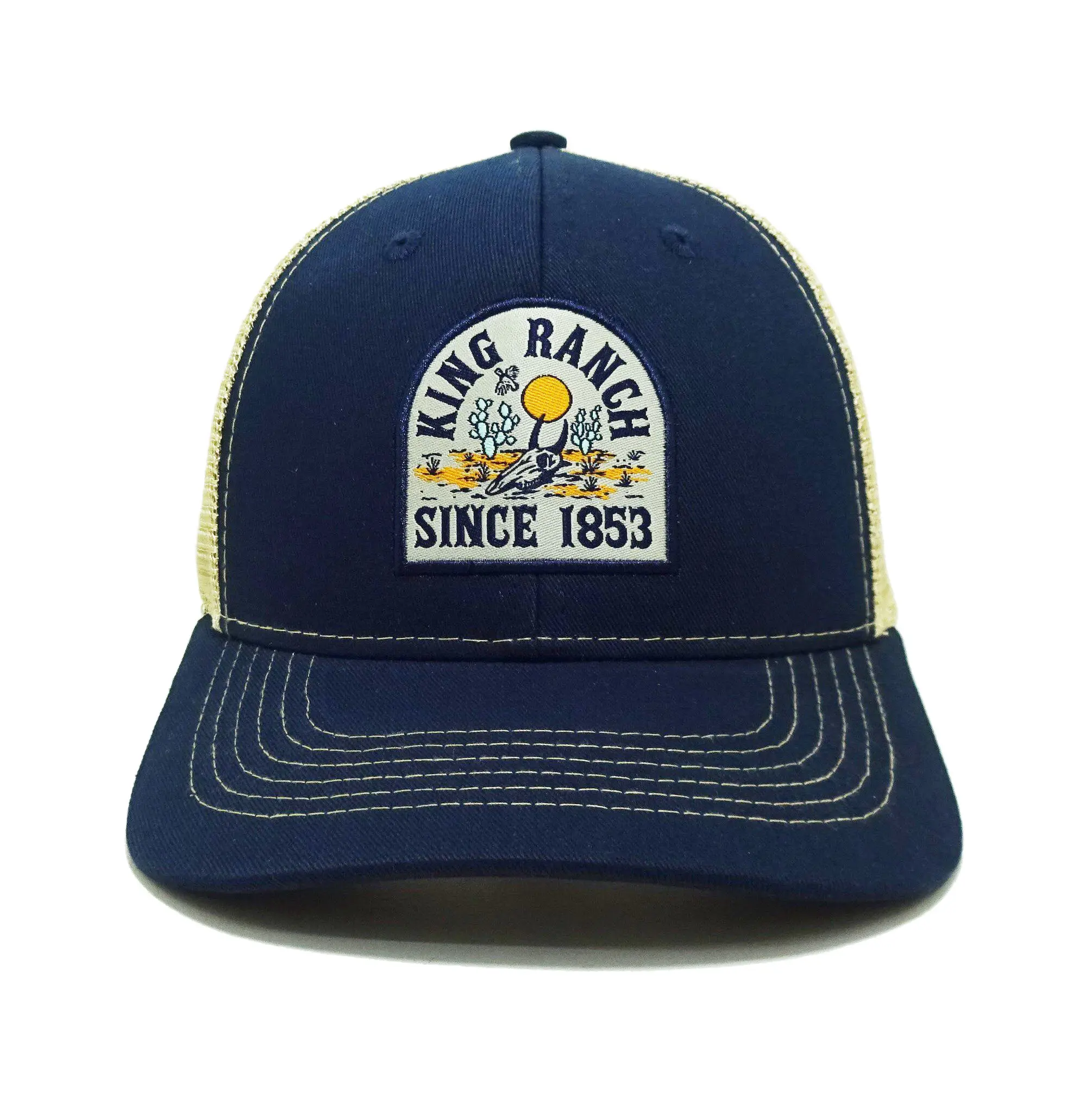 Custom Woven Patch Logo Slight Curvel Brim Trucker Hats Promotional Brand Caps in Vietnam Factory  6 Panel Ricahrdson 112 Form 1