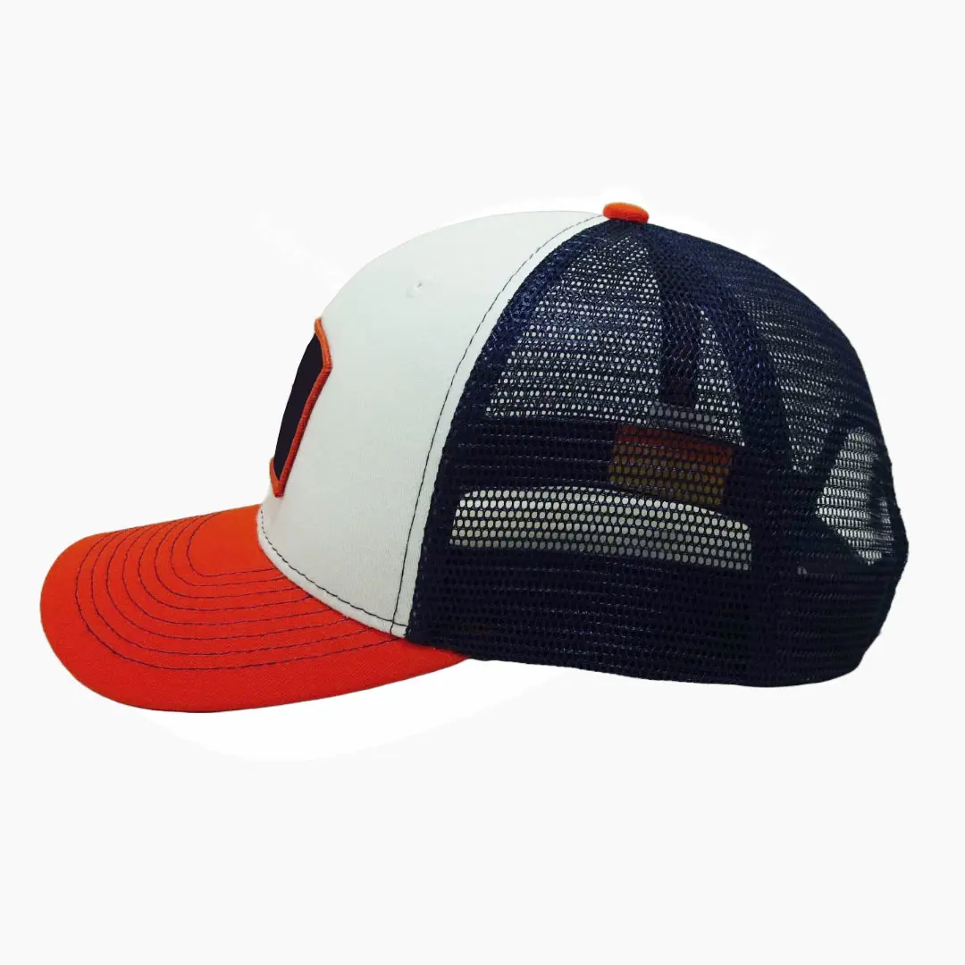 Custom Woven Patch Logo Trucker Hat Vietnam Factory High Quality Mesh Back Sport Caps 6 Panel Adjustable Summer Style For Men L1 4