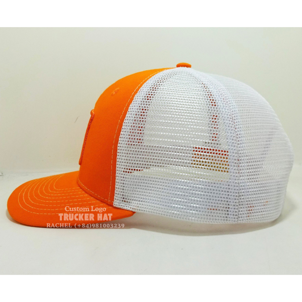 Custom Woven Patch R 112/Y 6006 Trucker Hats 6 Panel Slightly Brim Inner Printed Tapes For Brand Men Women Give Away Vietnam OEM 4