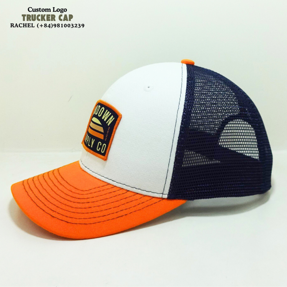 Custom XL Trucker Hats 6 Panel Embroidered/Woven Patches Gorras Structured Caps Mixed Three Color Fully Inner Tapes Snapback OEM 3