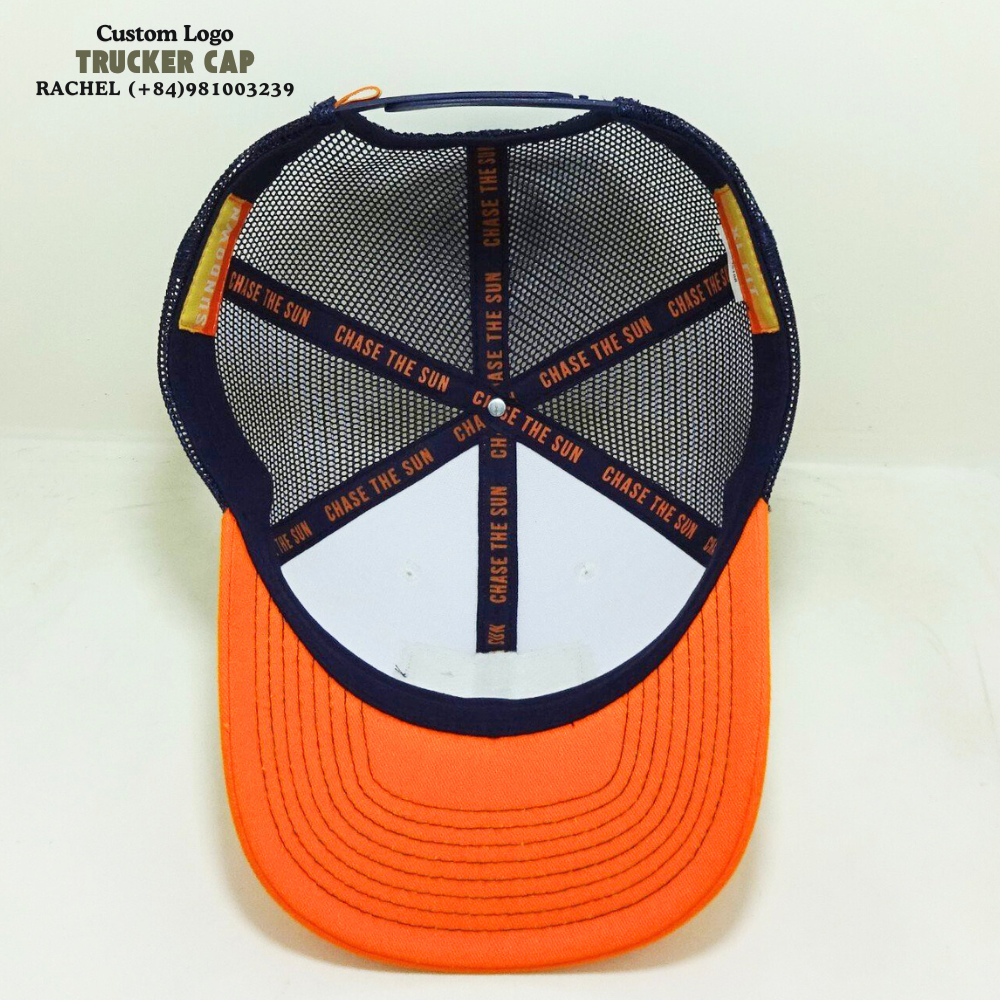 Custom XL Trucker Hats 6 Panel Embroidered/Woven Patches Gorras Structured Caps Mixed Three Color Fully Inner Tapes Snapback OEM 6
