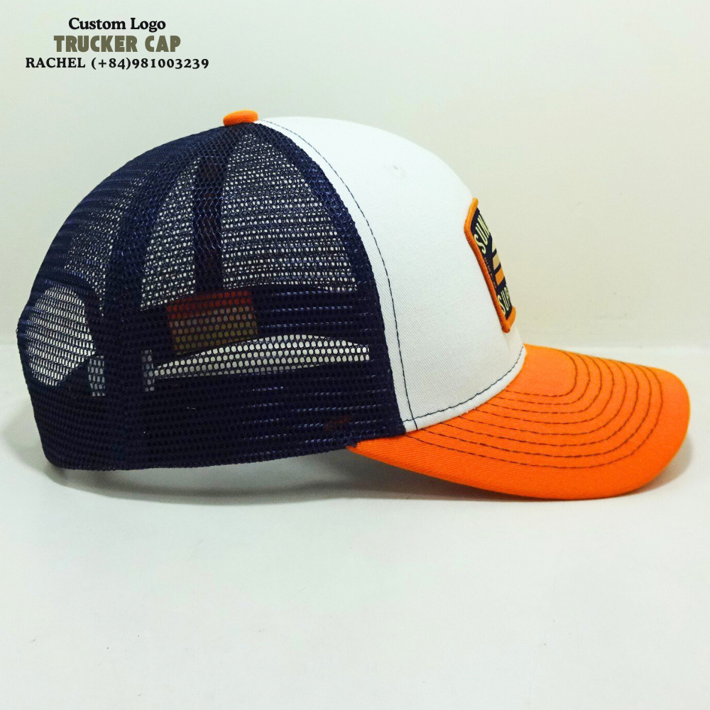 Custom XL Trucker Hats 6 Panel Embroidered/Woven Patches Gorras Structured Caps Mixed Three Color Fully Inner Tapes Snapback OEM 5