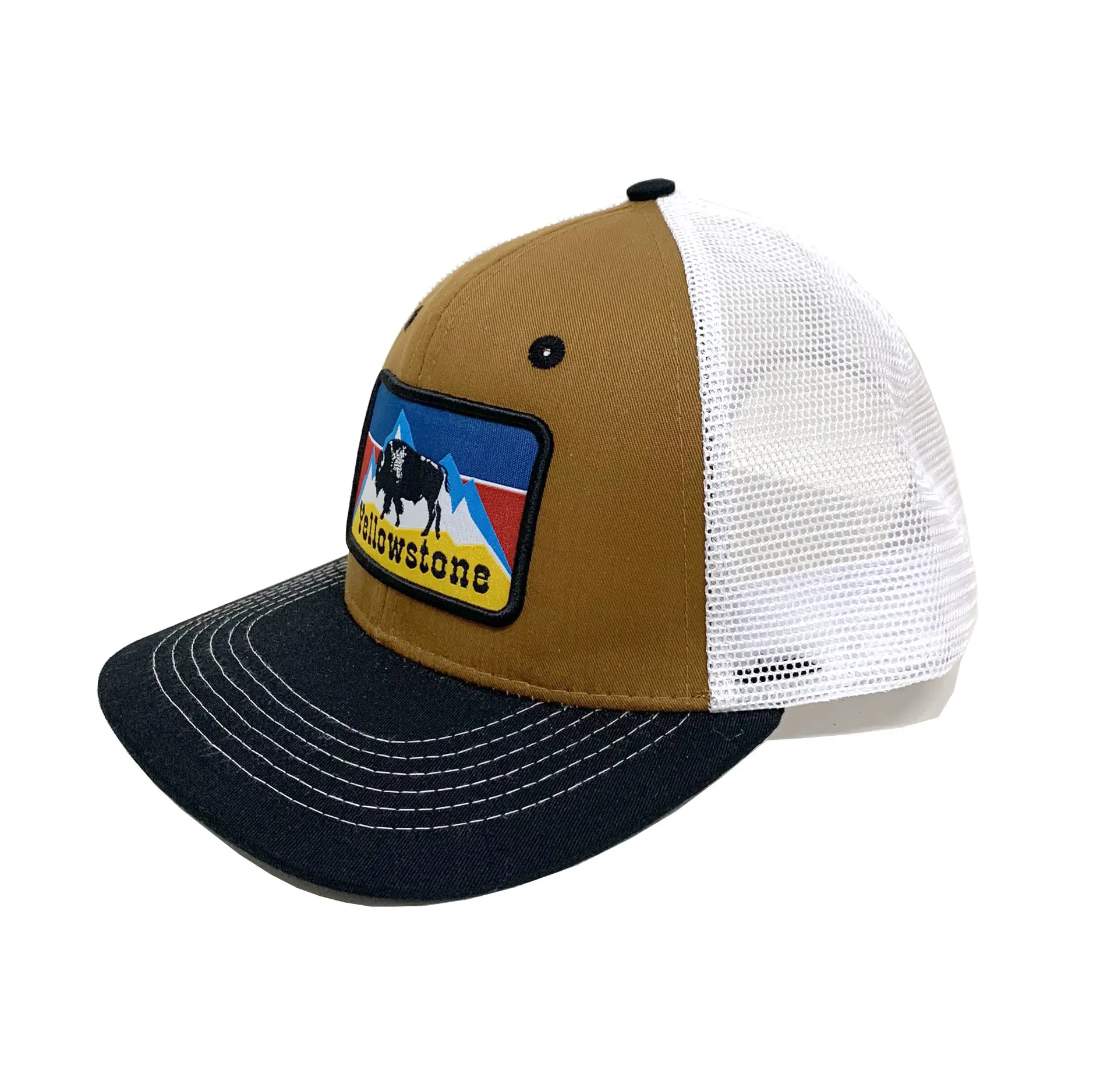 Custom Yellowstone Snapback Caps Vietnam Factory Promotional Hat Sport Dad Cap Woven Patches Trucker Hats 2