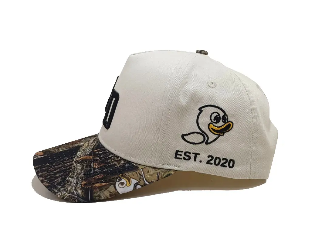 Customize High Fashion Two Tone Camo Baseball Cap Embroidery Logo Adjustable UV Protection Wholesale Sports Cap for Unisex 3