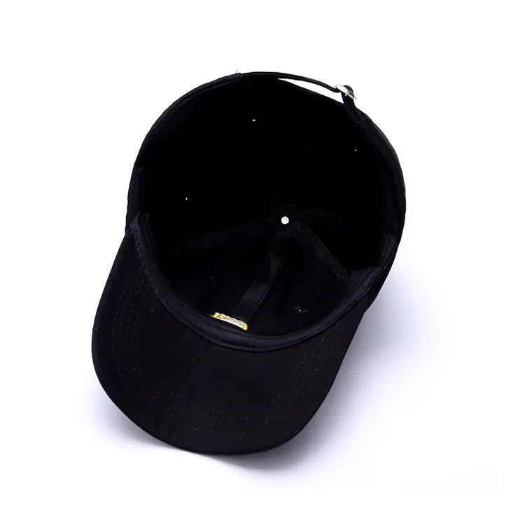 Customize Your Own Baseball Cap Promotional Baseball Hats With Embroidery Logo High Quality Curved Brim Black Color Baseball Cap 4