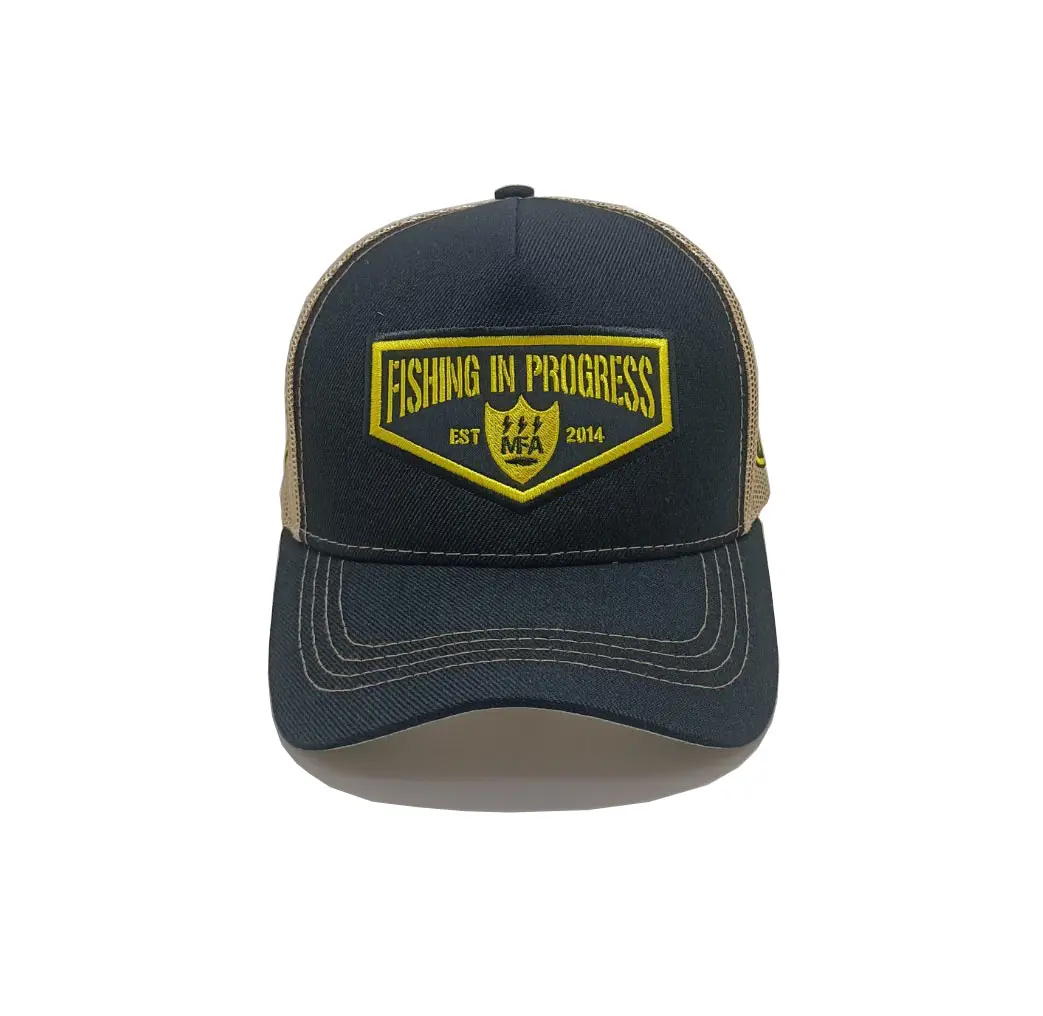 Customized Embroidered on Felt Patch Trucker Hats Custom Snapback Caps 5 Panels Custom Woven Patch Vietnam Promotional Hat 1