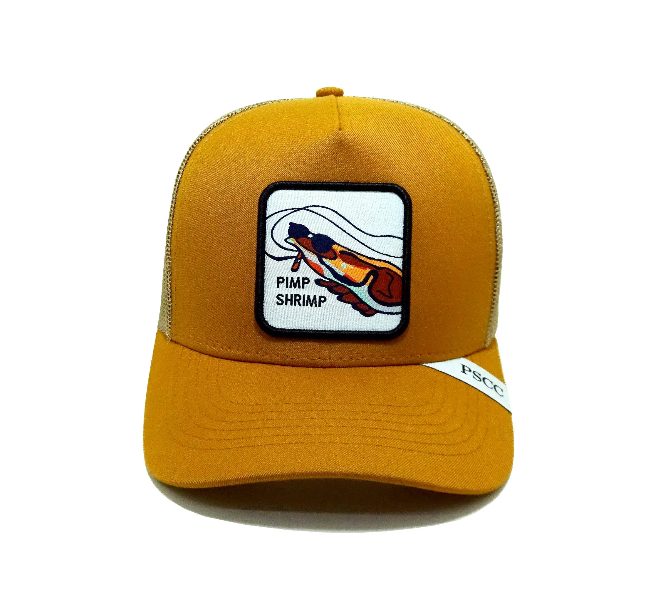 Customized Woven Patch Trucker Hats Custom Snapback Caps 5 Panels Custom Woven Patch Vietnam Promotional Hat 1