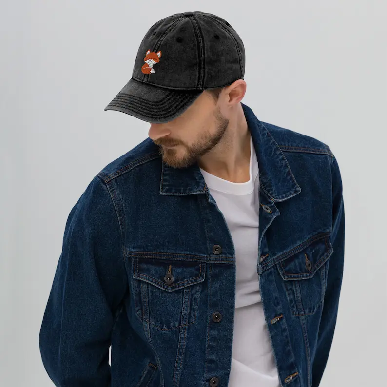 Cute Little Animal 2D Logo Embroidered Baseball Caps Vietnam Washed Gorras Unisex Hat Casual Style Gift For Pet Lovers L01 4