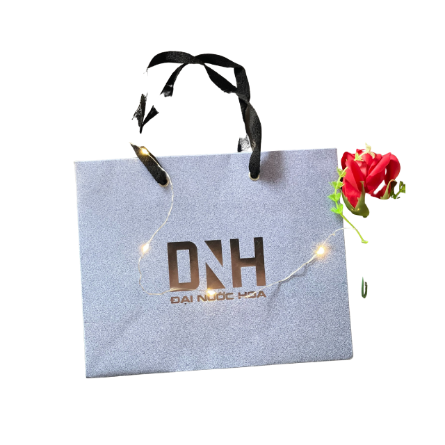Recycled Materials Shopping Accessories Logo Laminated Bag Paper Bag Kraft Customized Size Cheap price From Vietnam Manufacturer