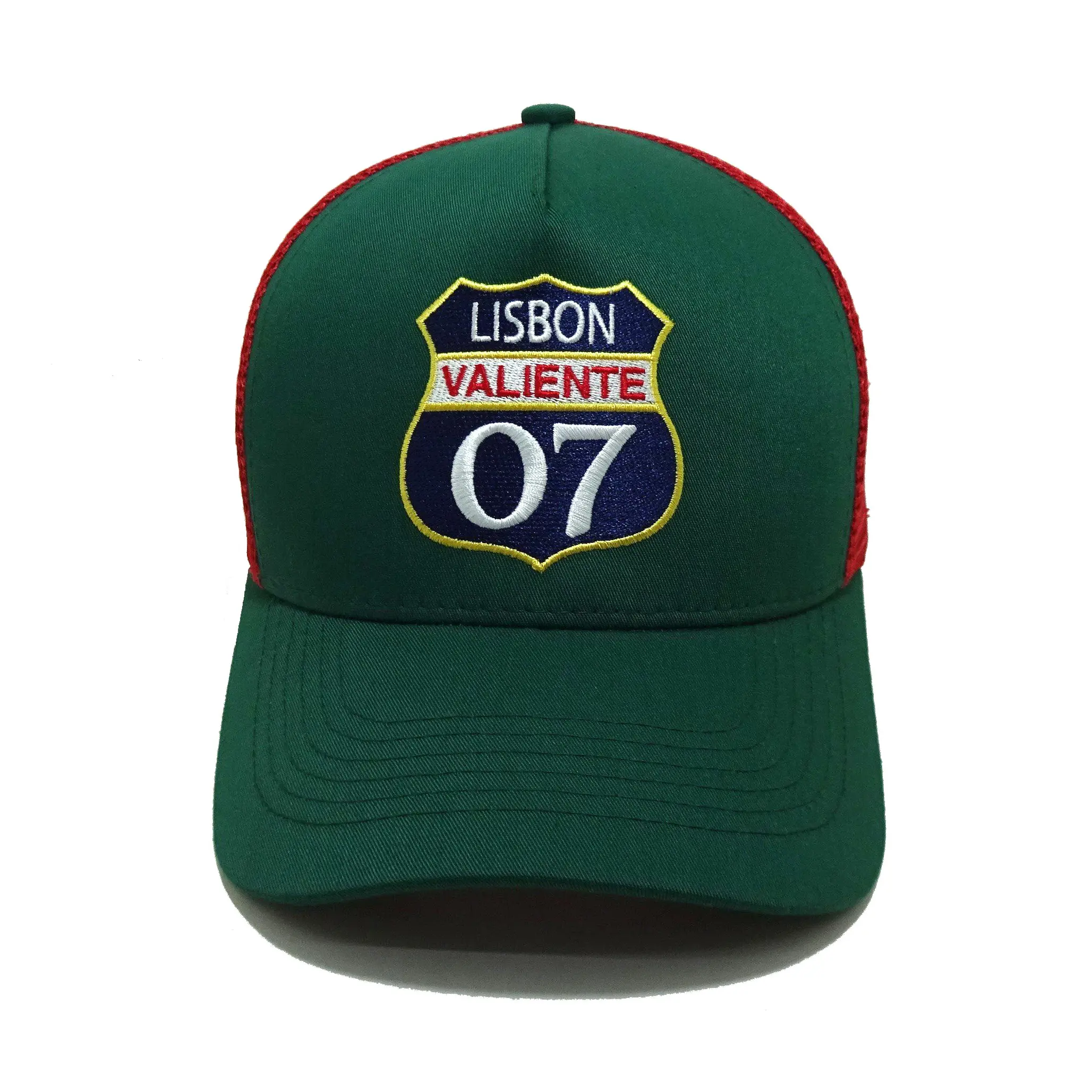 Dark Green Trucker hat 5 panel Embroidery Logo Custom Design Sport Hat For Business Vietnam Factory Support Sample Cost 2