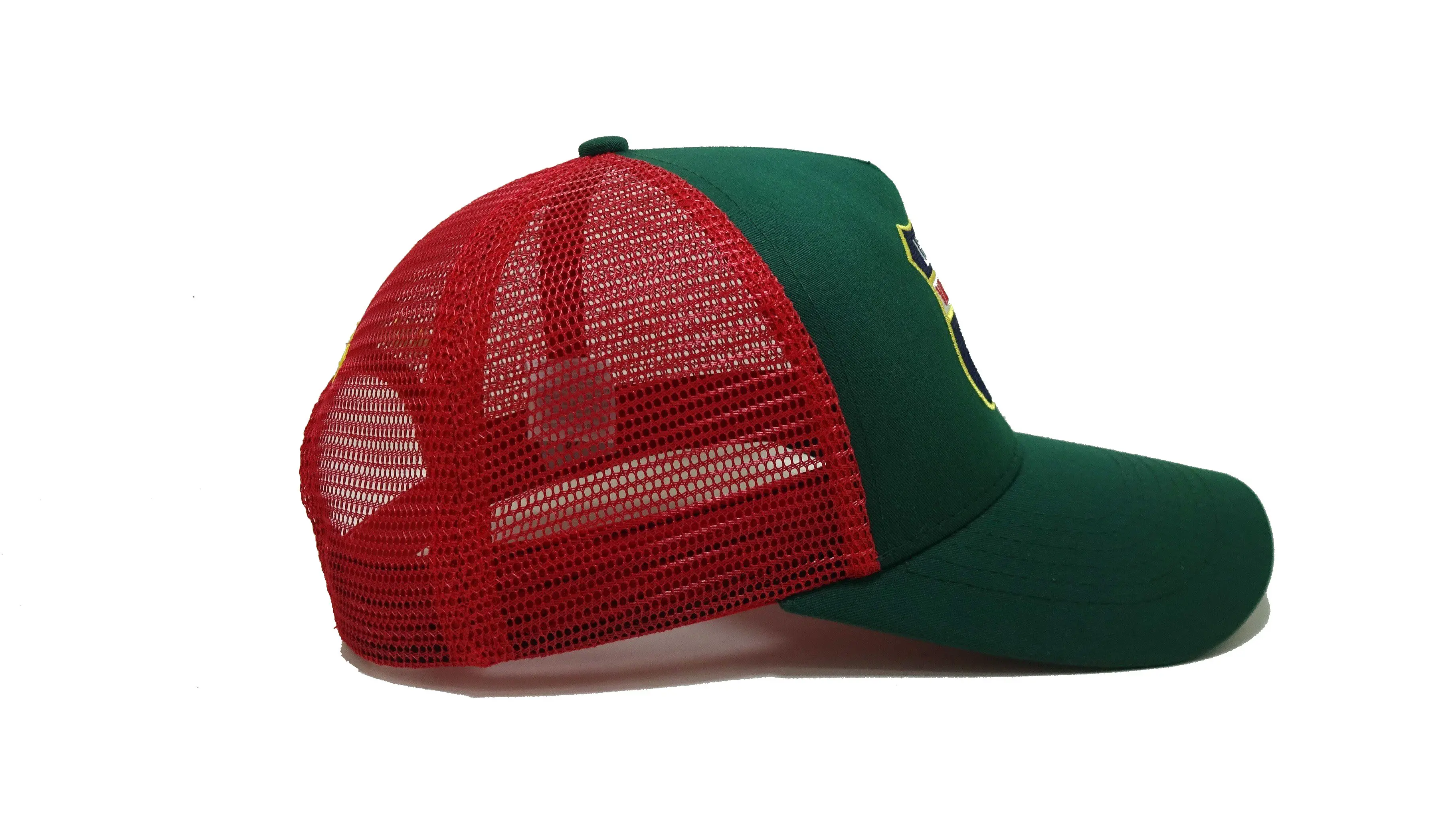 Dark Green Trucker hat 5 panel Embroidery Logo Custom Design Sport Hat For Business Vietnam Factory Support Sample Cost 4