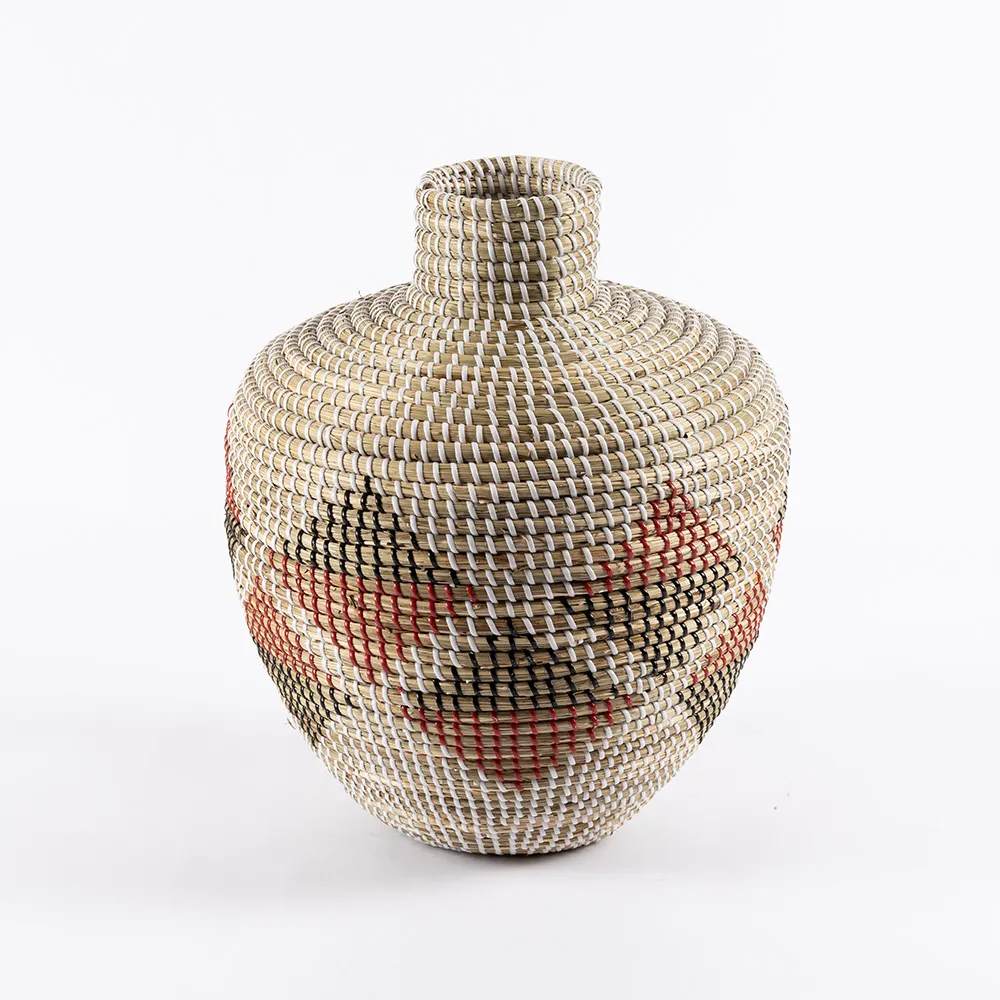 Decorative Vase Multicolor of Seagrass Made in Vietnam Ecofriendly material for Home Decor and tableware decoration Wholesale 1