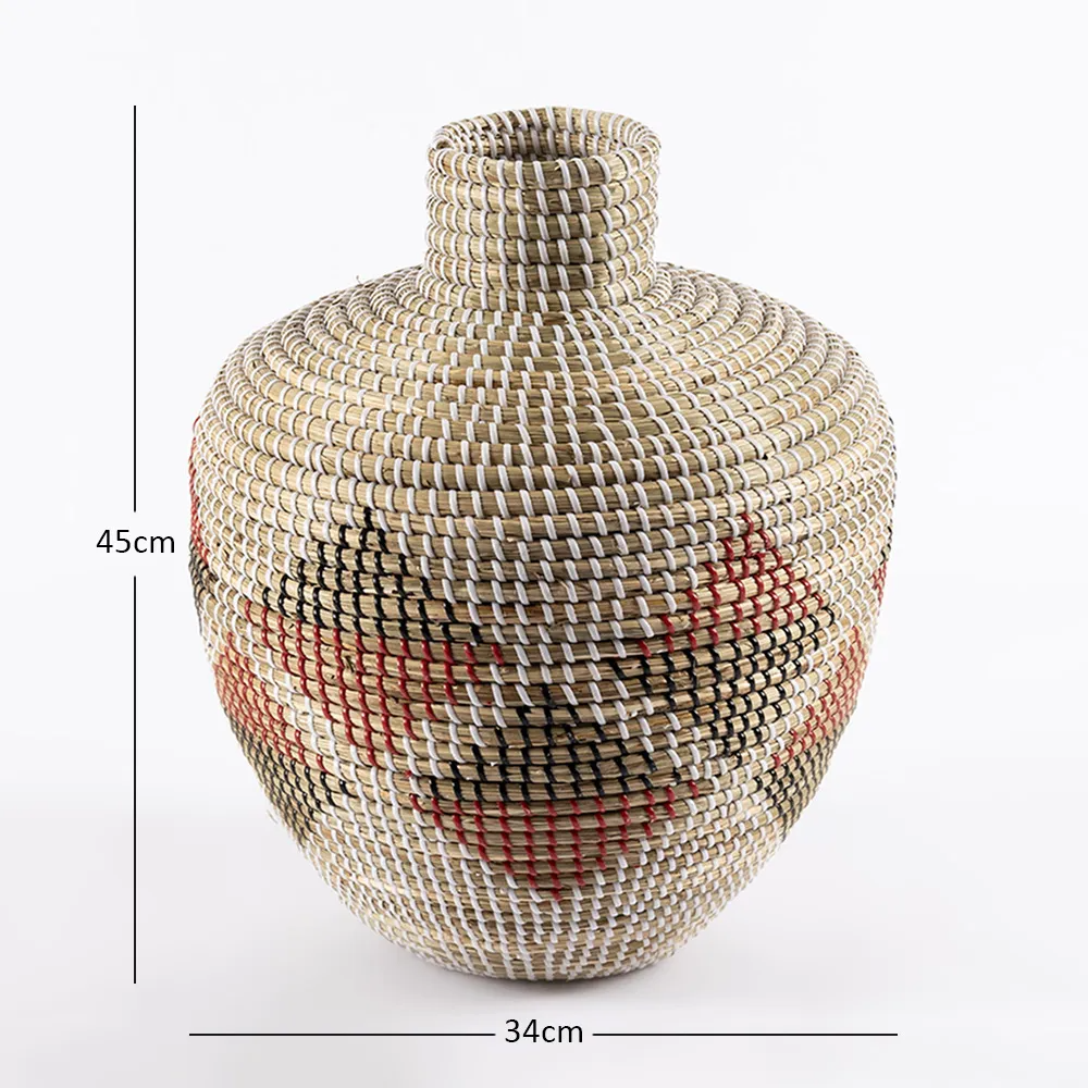 Decorative Vase Multicolor of Seagrass Made in Vietnam Ecofriendly material for Home Decor and tableware decoration Wholesale 3