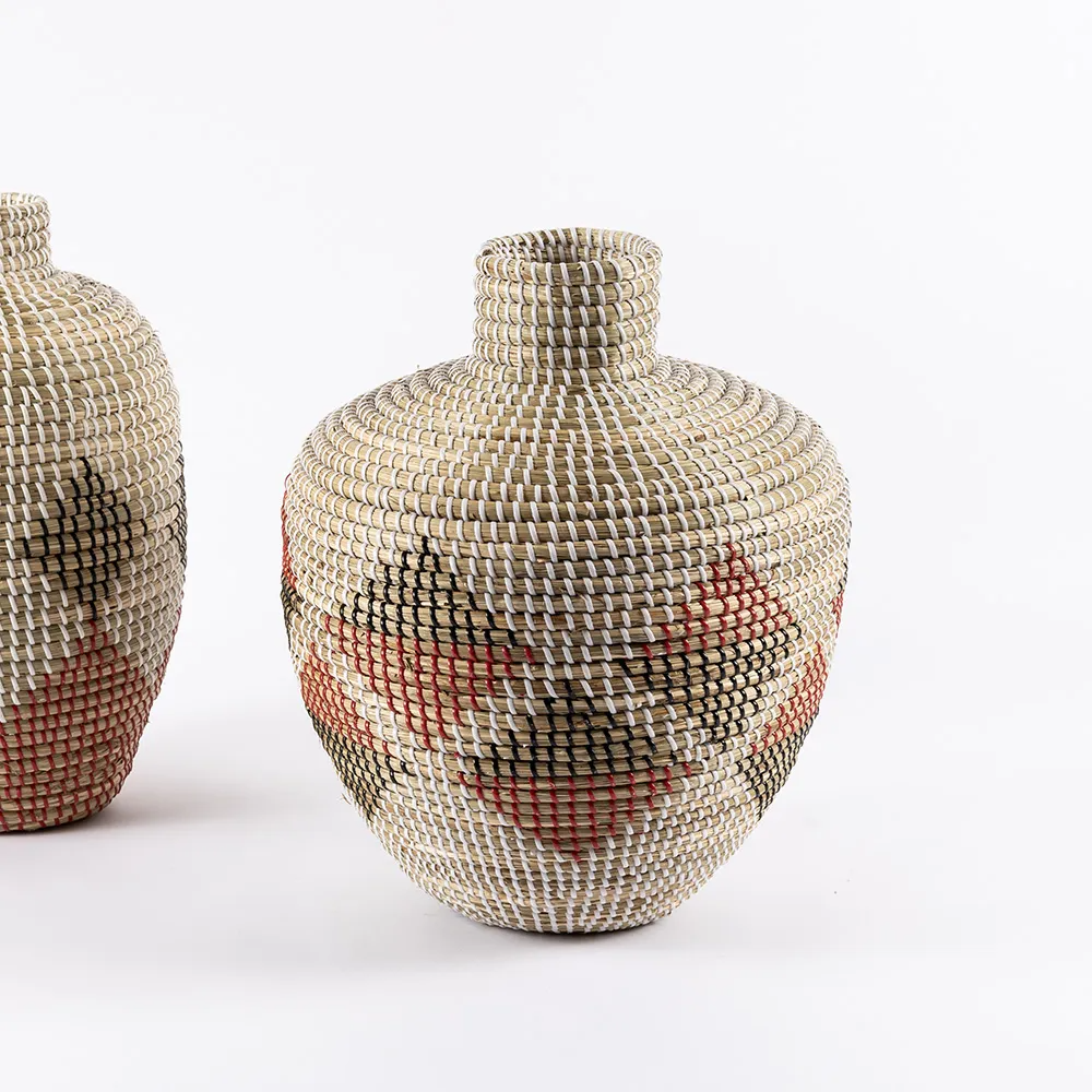 Decorative Vase Multicolor of Seagrass Made in Vietnam Ecofriendly material for Home Decor and tableware decoration Wholesale 4