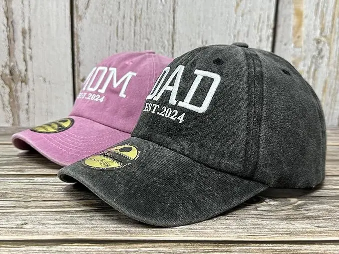 Denim Baseball Cap Hat With Print and Embroidery Logo Pink Gray Vintage Gorras Sports Women Baseball Caps Hats 3
