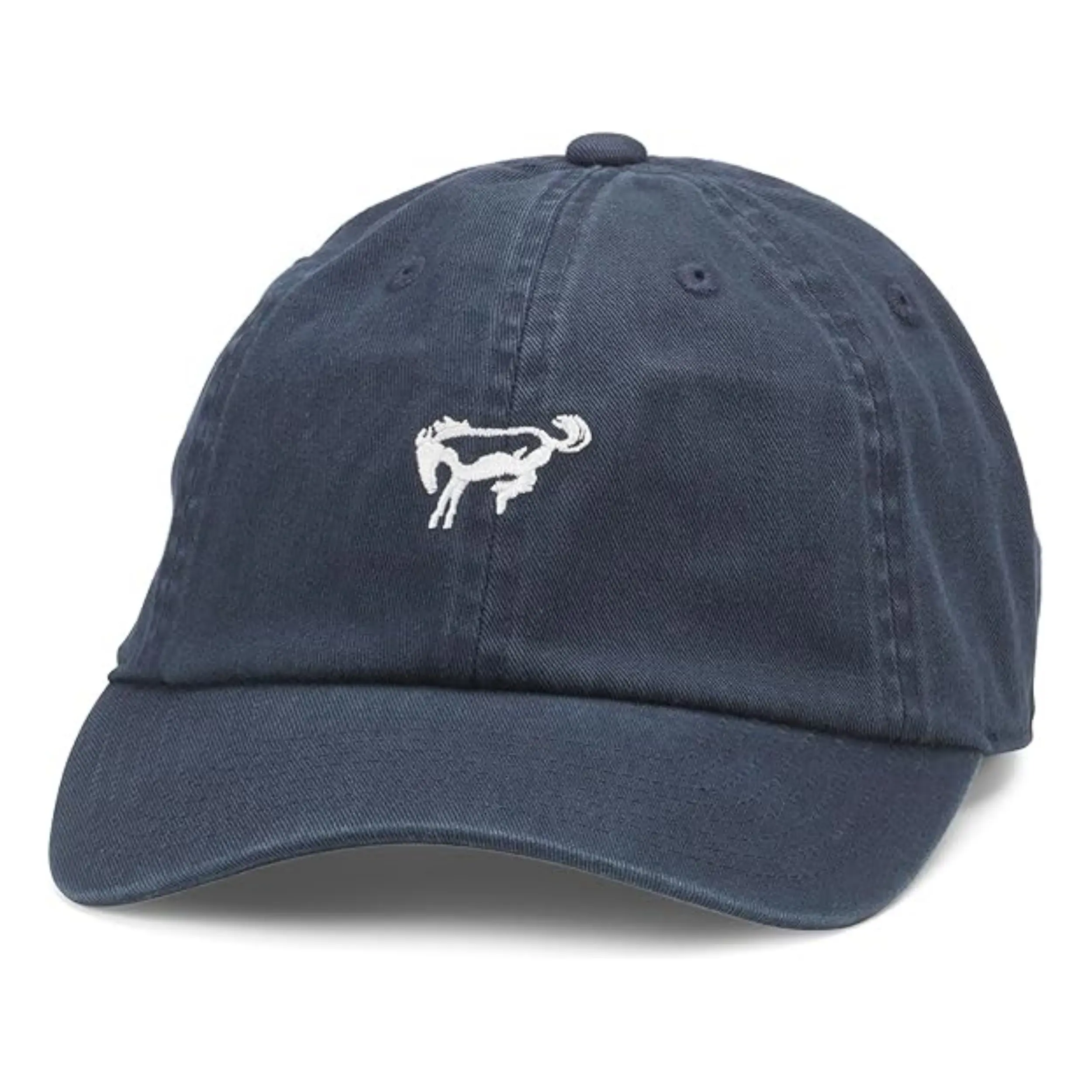 Denim Embroidered Unstructured Baseball 6 Panel Cap Soft-Top Cap Vintage Baseball Cap for Customized 4