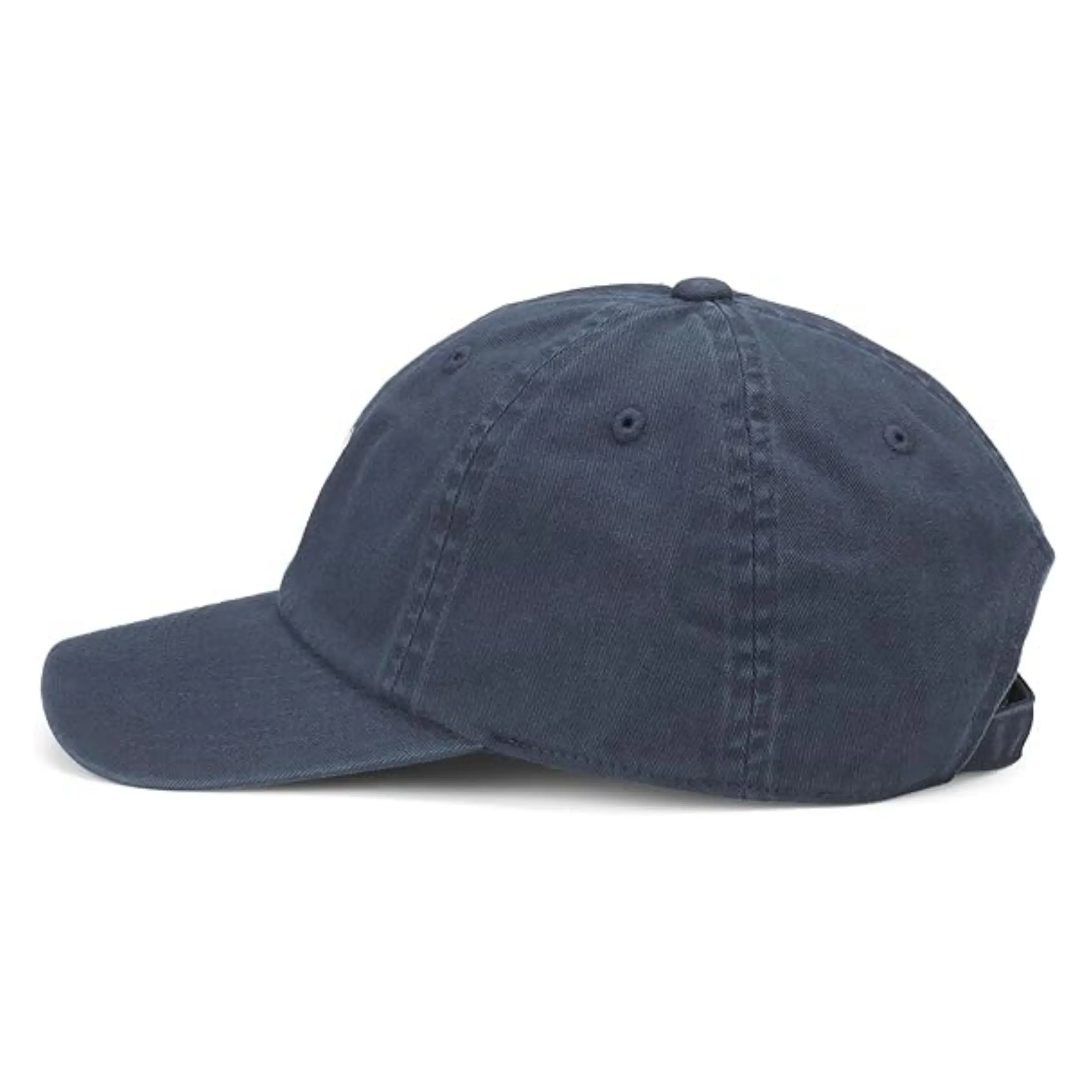 Denim Embroidered Unstructured Baseball 6 Panel Cap Soft-Top Cap Vintage Baseball Cap for Customized 5