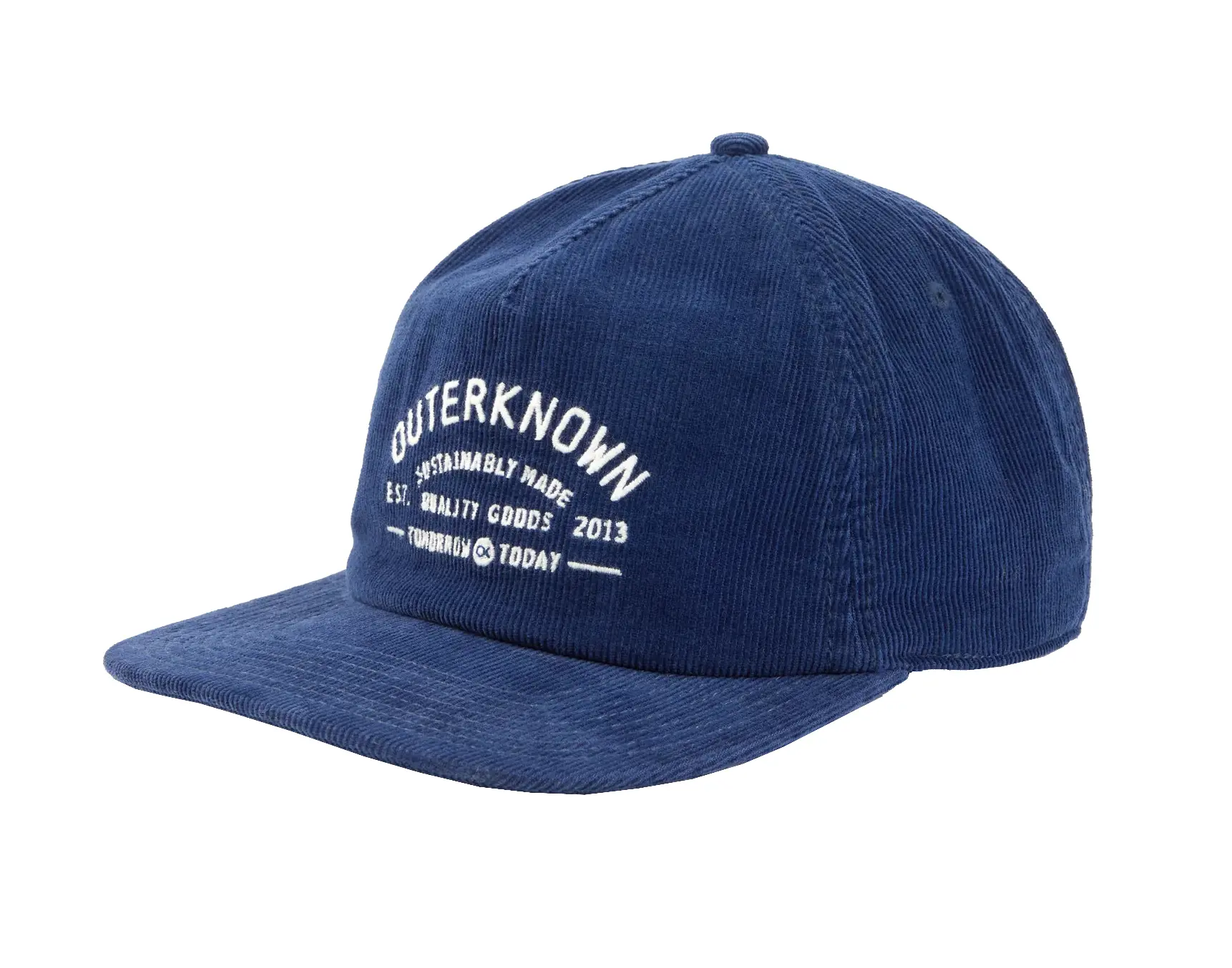 Designer Wholesale High Quality 2D Embroidery Corduroy Baseball Cap Unstructured Custom Logo 5 Panels Adjustable Baseball Cap