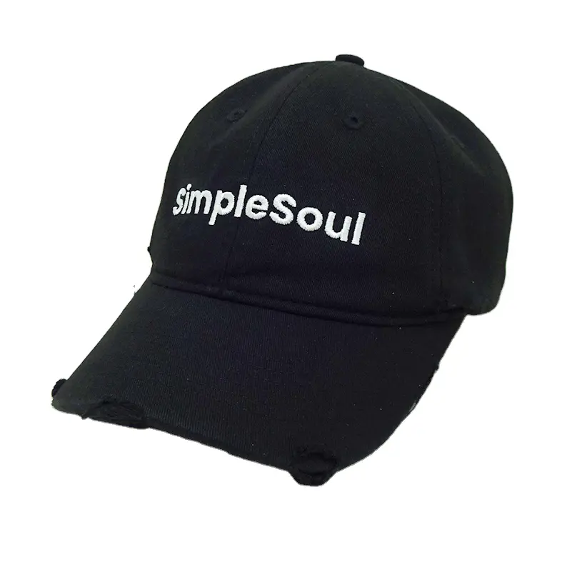 Distressed Vintage Baseball Caps Dad Hat 2D Letter Embroidered Logo Custom Vietnam Made Gorras For Men Women Hiphop Casual L01 2