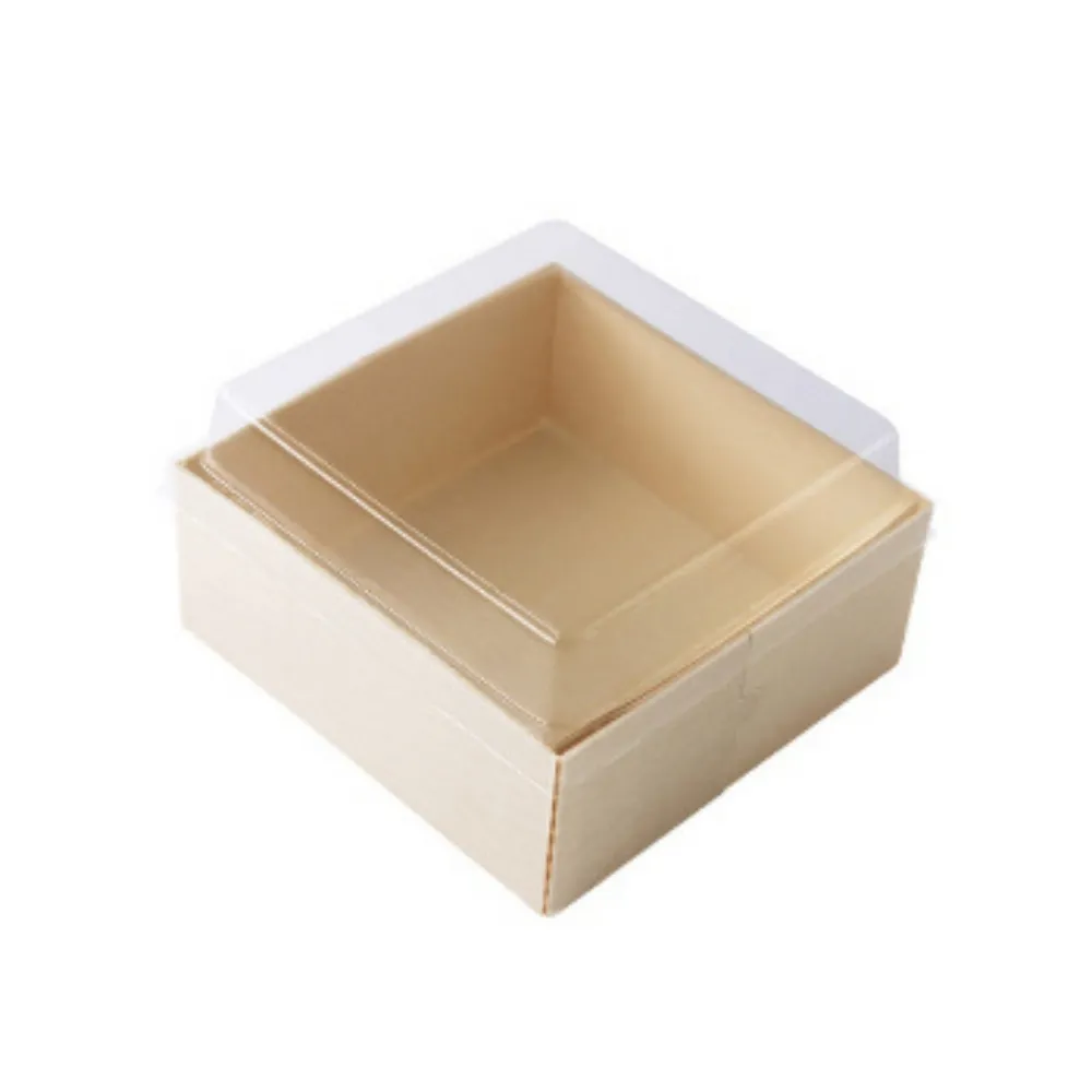 Biodegradable Food Packing Bakery Baking DIY Storage Boxes Square Wood Box For Food Packaging Takpak Brand Customized Service 5