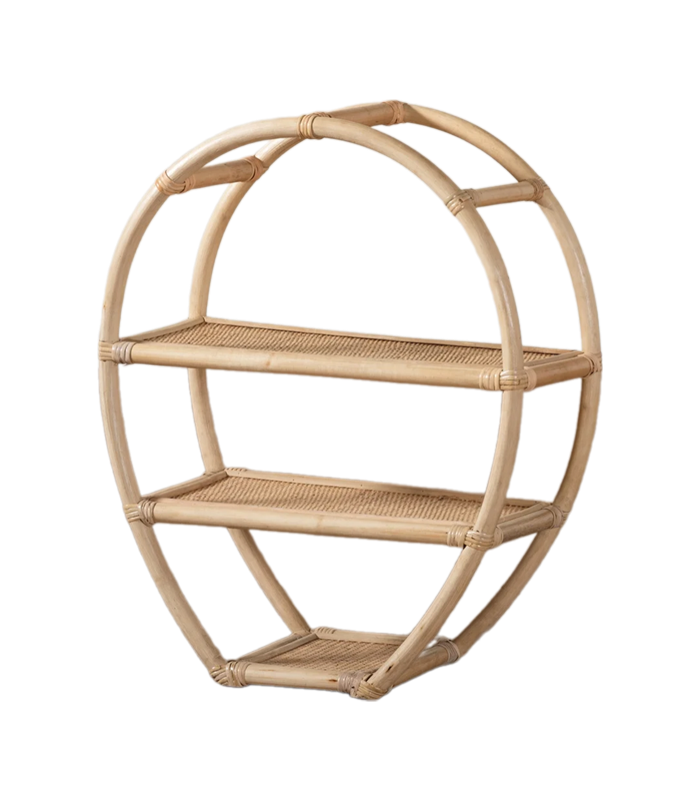 Durable rattan shelves Made In Vietnam Eco-friendly material used for Home decoration Storage shelf Wholesale 1