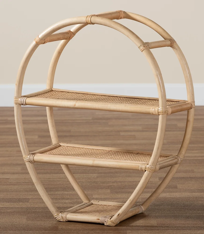 Durable rattan shelves Made In Vietnam Eco-friendly material used for Home decoration Storage shelf Wholesale 3