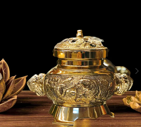 Incense Burner With Small Fish Brass Censers Wholesale Trending Design Using For Many Industries Decoration Customized Packing 1