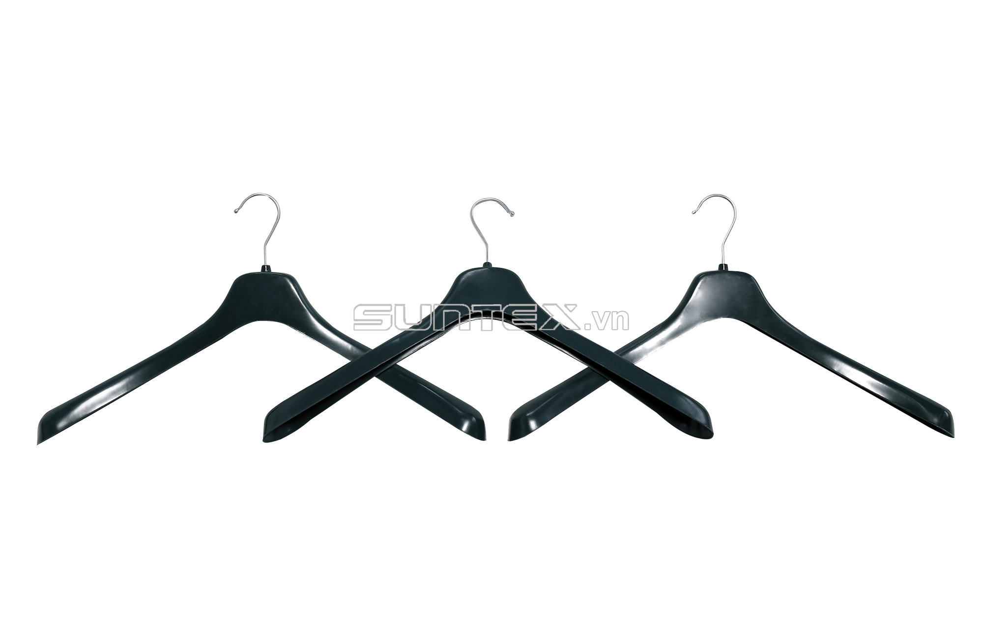 Suntex Wholesale Competitive Price Black Plastic Hanger Clothes Hangers For Clothing Store From Vietnam Manufacturer