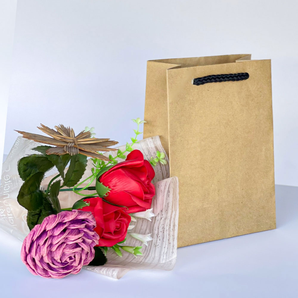 Kraft Paper Bag Hot Selling Eco-Friendly Shopping Accessories Brown Kraft Paper Customized Logo Made In Vietnam Manufacturer 4