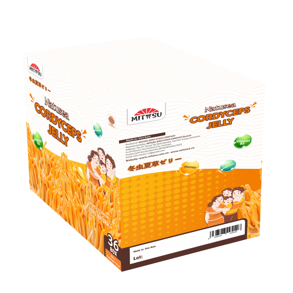 Cordyceps Jelly Healthy Snack Fiber Supplement 250Gr Mitasu Jsc Customized Packaging Made In Vietnam Manufacturer