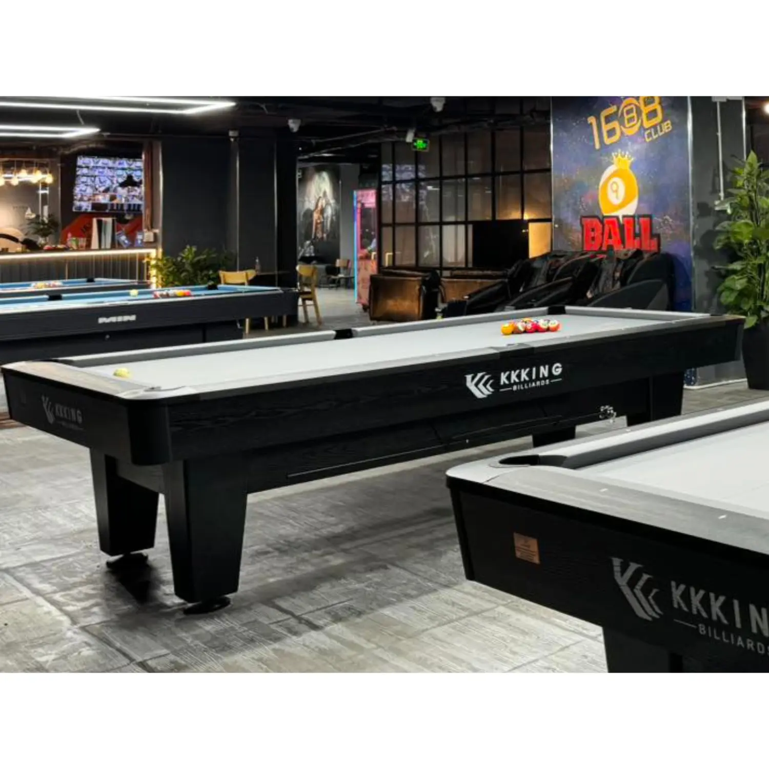 Elegant Luxury 4-in-1 Billiard Table Durable 9-Ball Slate Playfield with Solid Wood Design Snooker & Pool Table 6