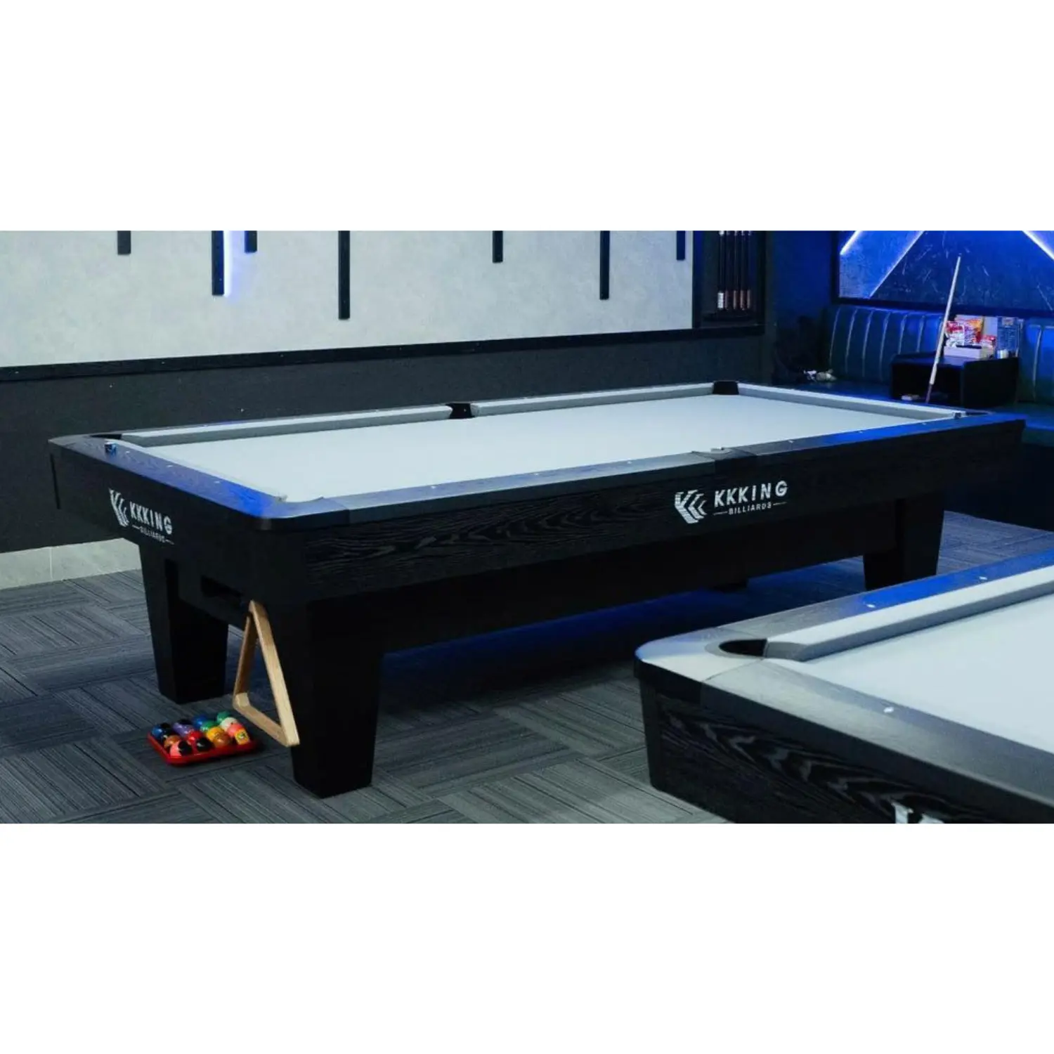 Elegant Luxury 4-in-1 Billiard Table Durable 9-Ball Slate Playfield with Solid Wood Design Snooker & Pool Table 1