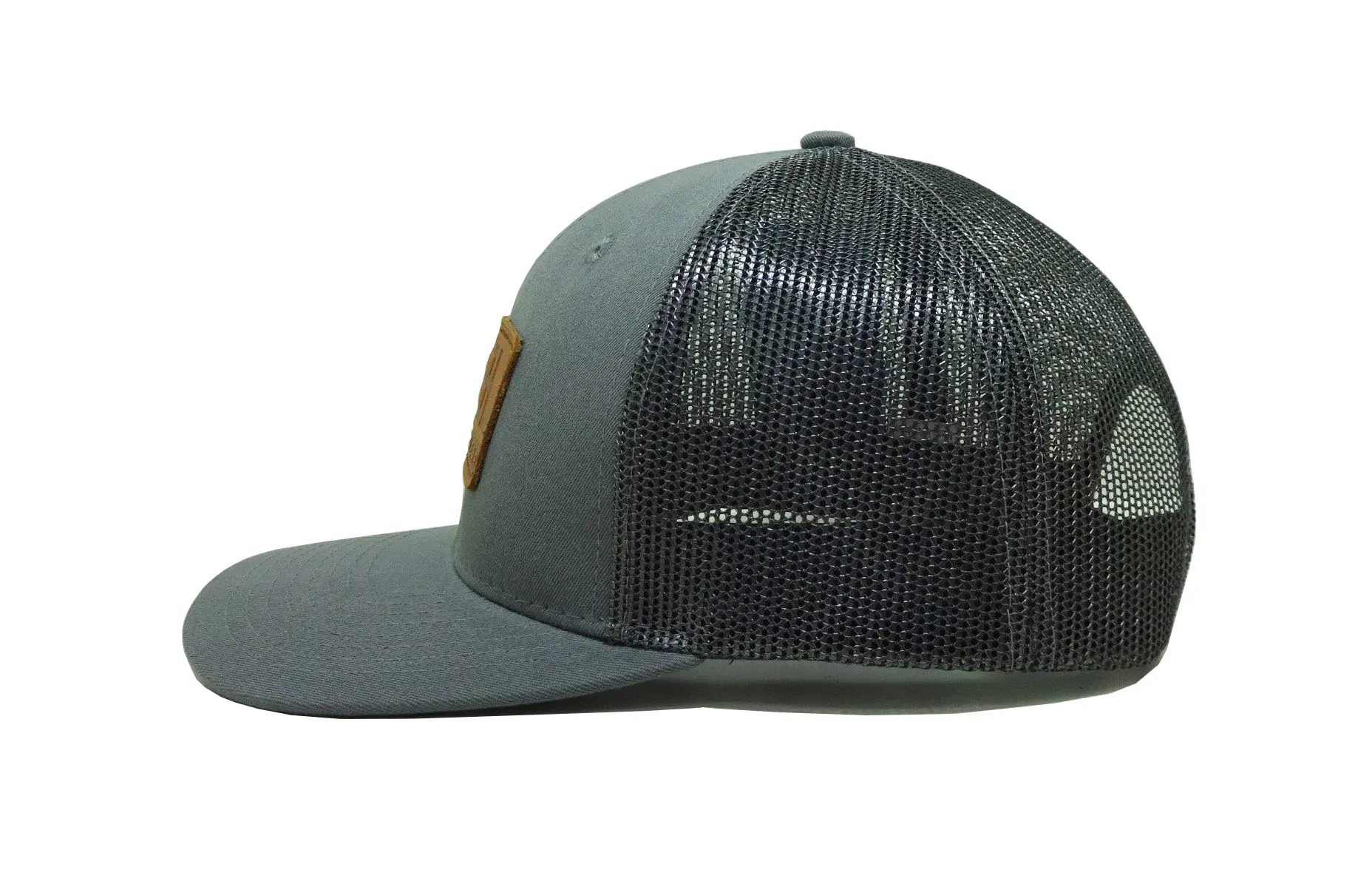 Emboss Leather Patch Logo Trucker Hats Snapback Caps Custom Sublimated Patch Vietnam Promotional Hat for Business 4