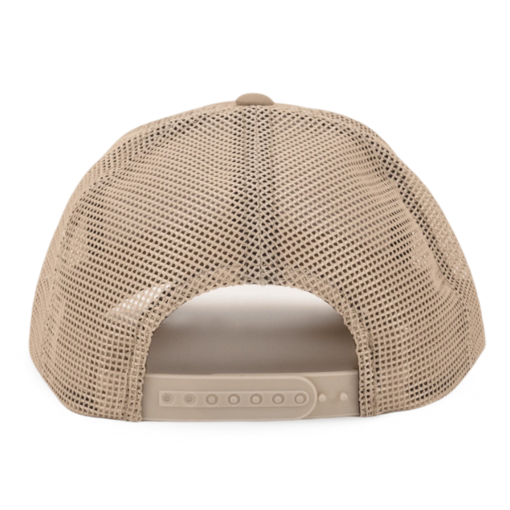Embroidered 6 Panel Trucker Hat Breathable Mesh Adjustable Plastic Single Row Buckle for Shopping Hiking Fashion Sporty Casual 4