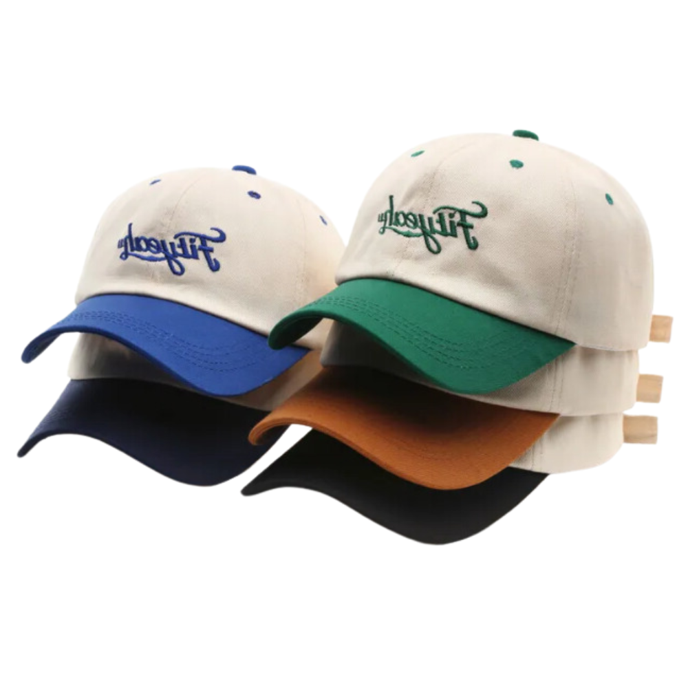 Embroidered Baseball Caps 2 Tone 6 Panel Custom Color Adjustable Metal Buckle for Man Woman All Ages European Fashion Styles OEM 6