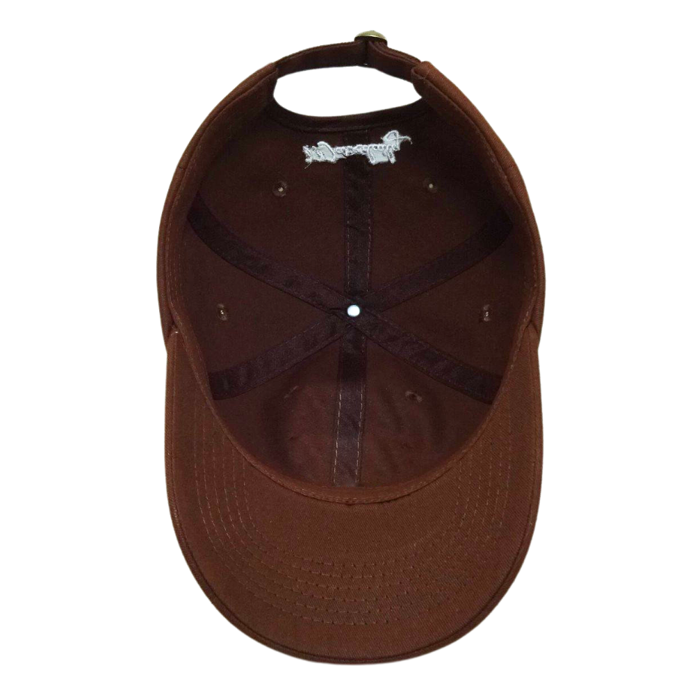 Embroidered Baseball Caps 6 Panel Brown Color Adjustable Metal Buckle for Man Woman for All Ages Hiking Ski Oudoors Event Unisex 3