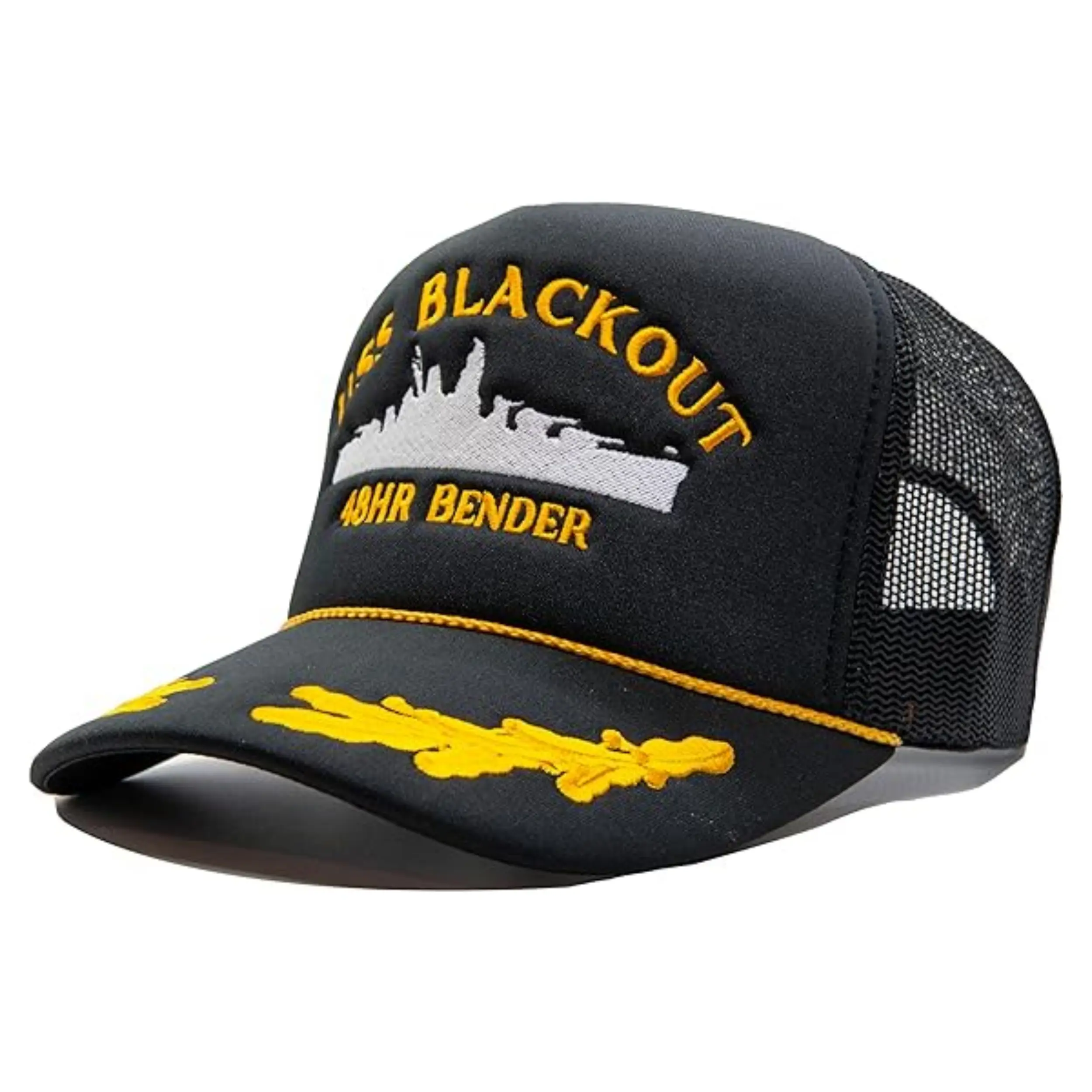 Embroidered Baseball Caps Black Custom Logo 3D Letter Embroidered Sunshade Hat Baseball Cap 1