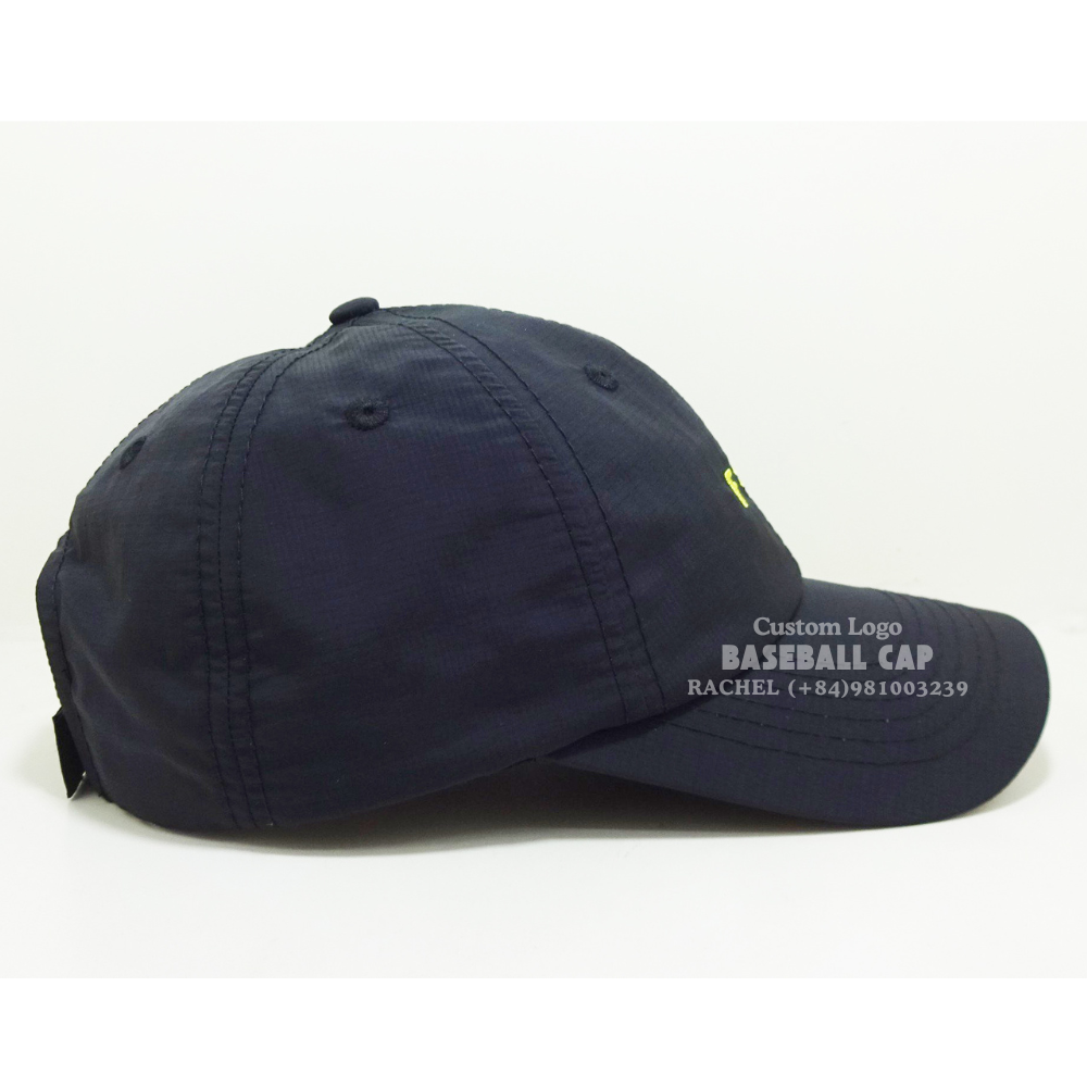 Embroidered Black Baseball Caps Dad Hat 6 Panel Unstructured Adjustable Plastic Magic Sticker Velcro For Promotions Event Unisex 5
